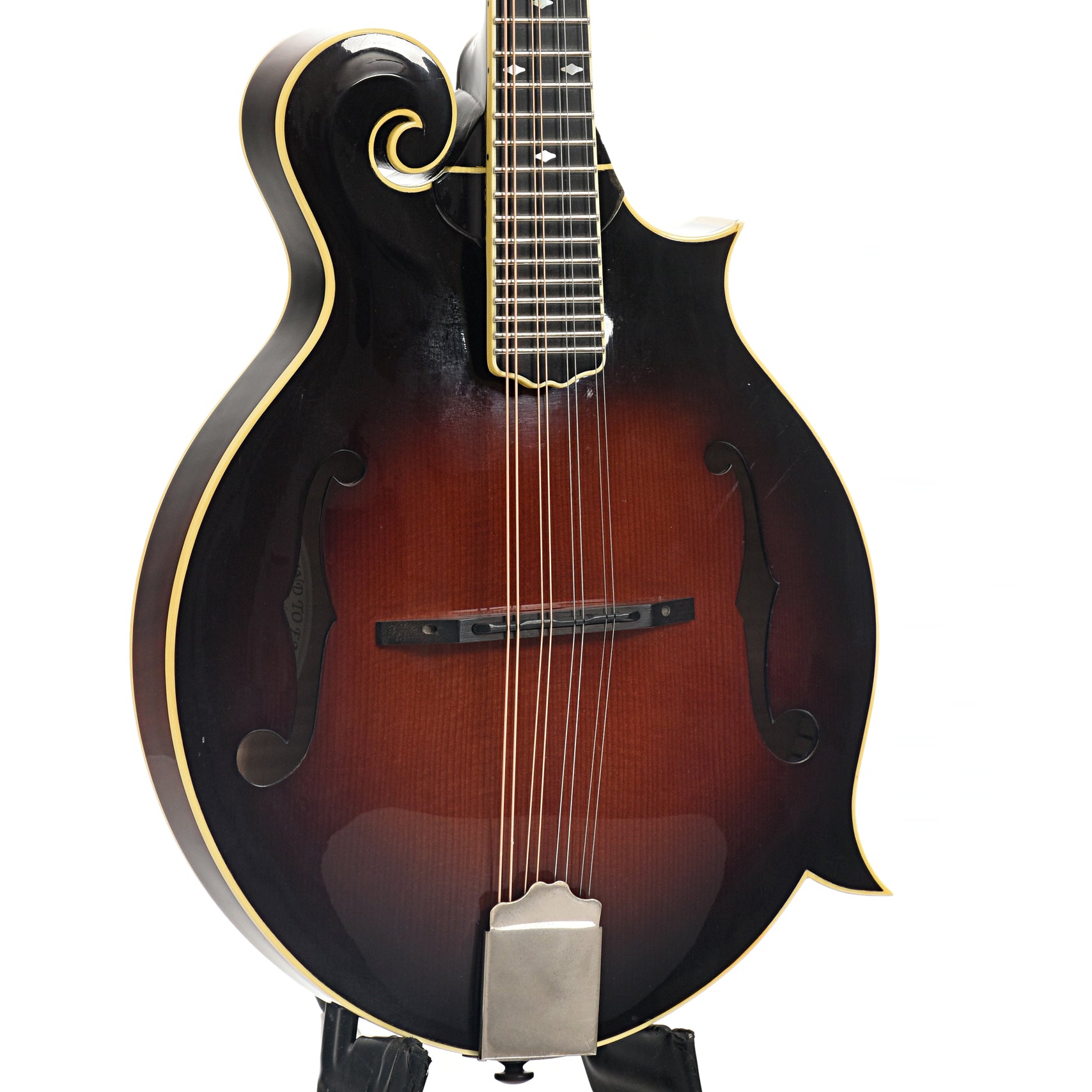 Front and side of Weber Yellowstone F Mandolin