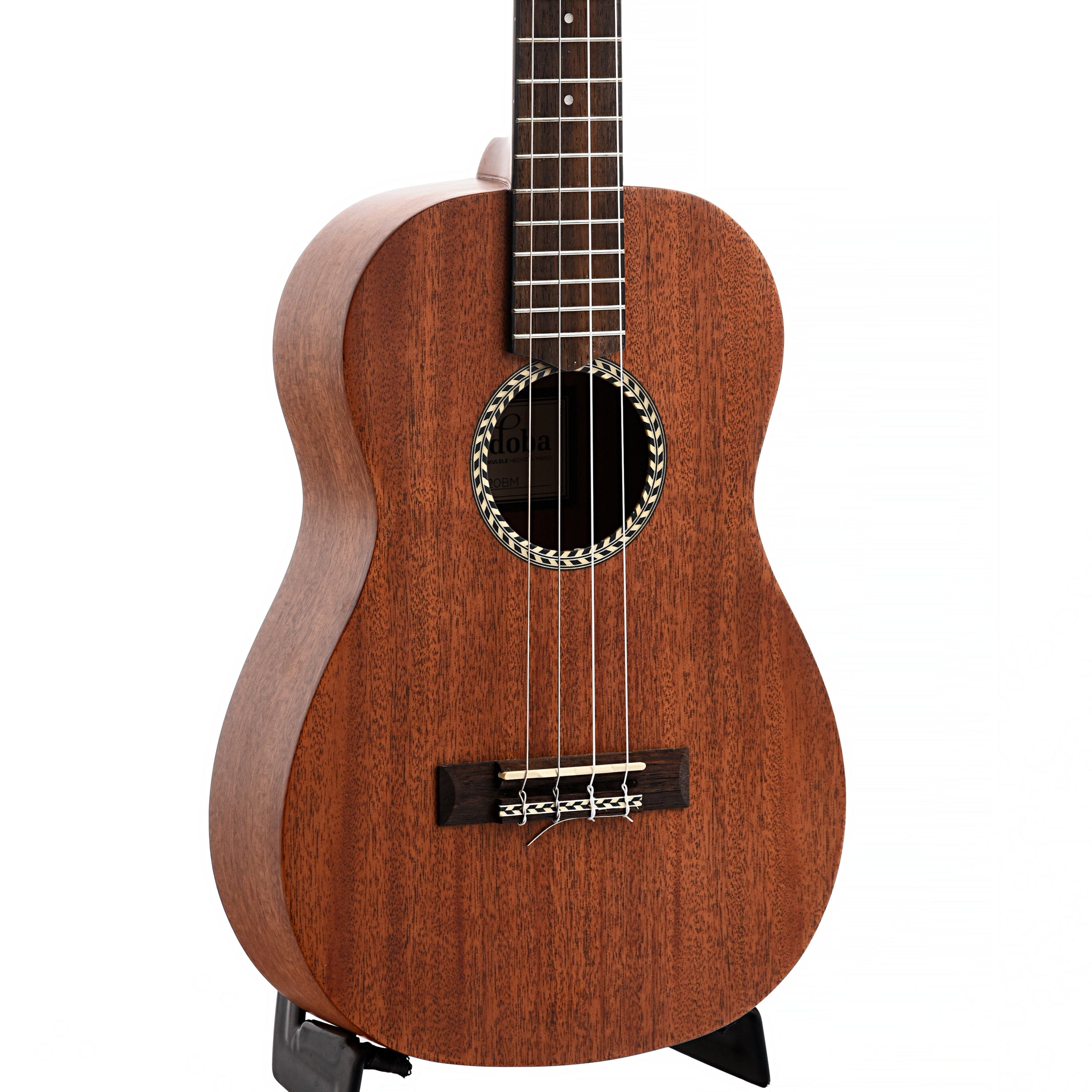 Front and Side of Cordoba 20BM Baritone Ukulele, Mahogany