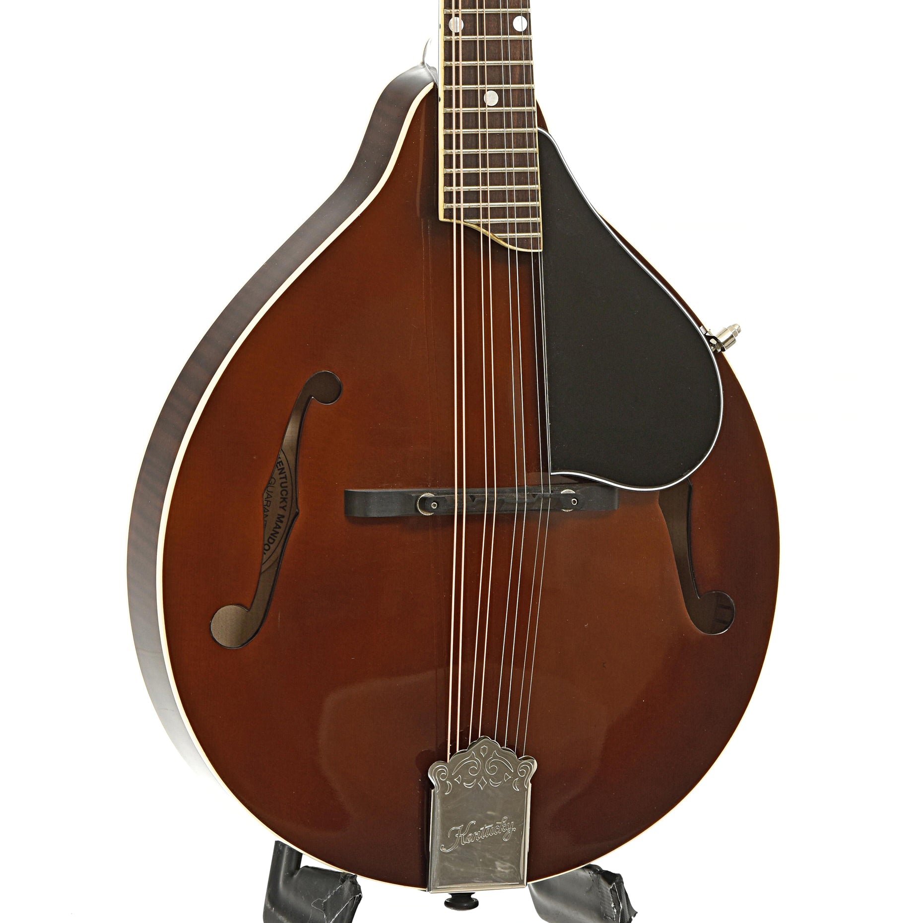 Front and side of Kentucky KM-256 A-Style Mandolin 