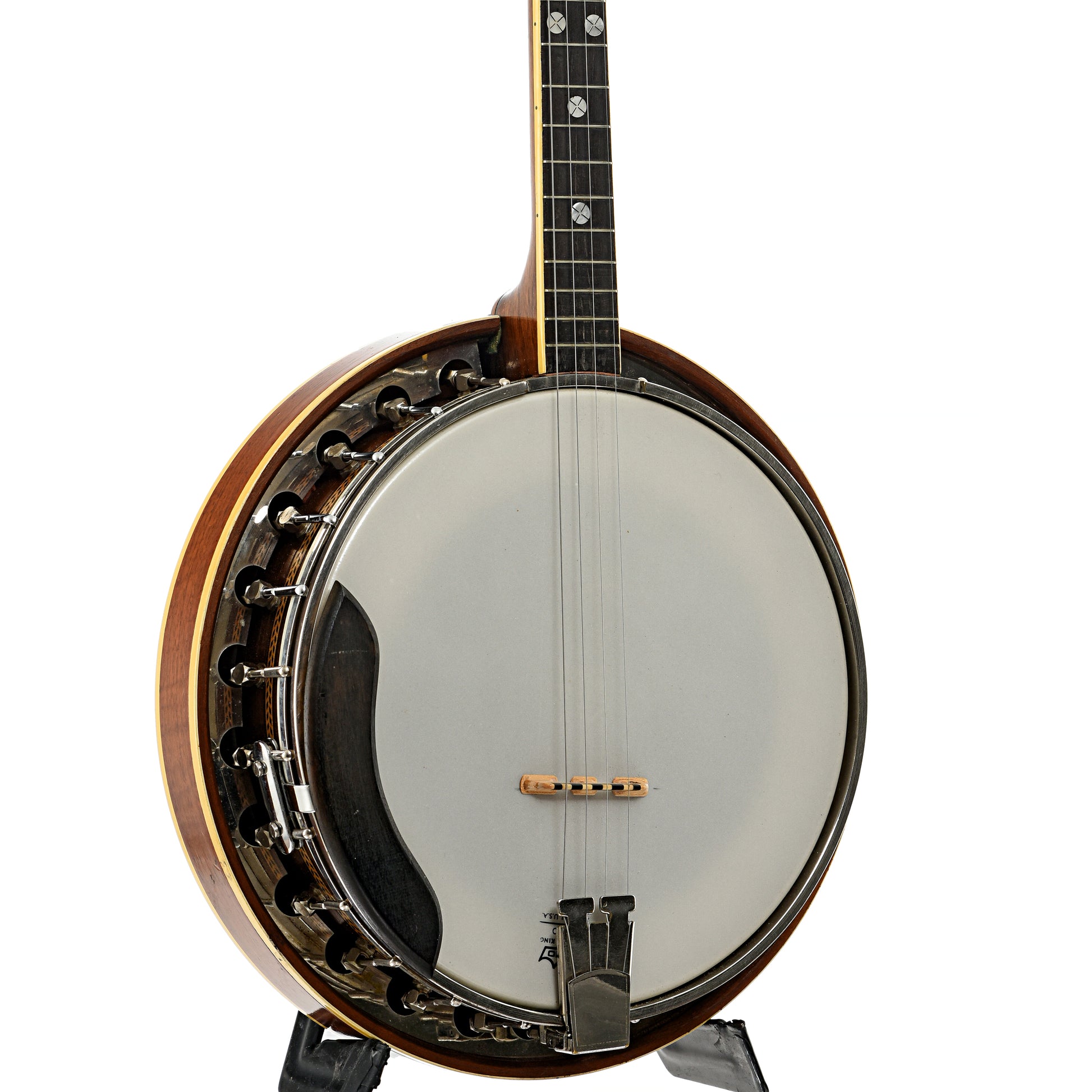 Front and side of Slingerland May Bell 428 Tenor Banjo