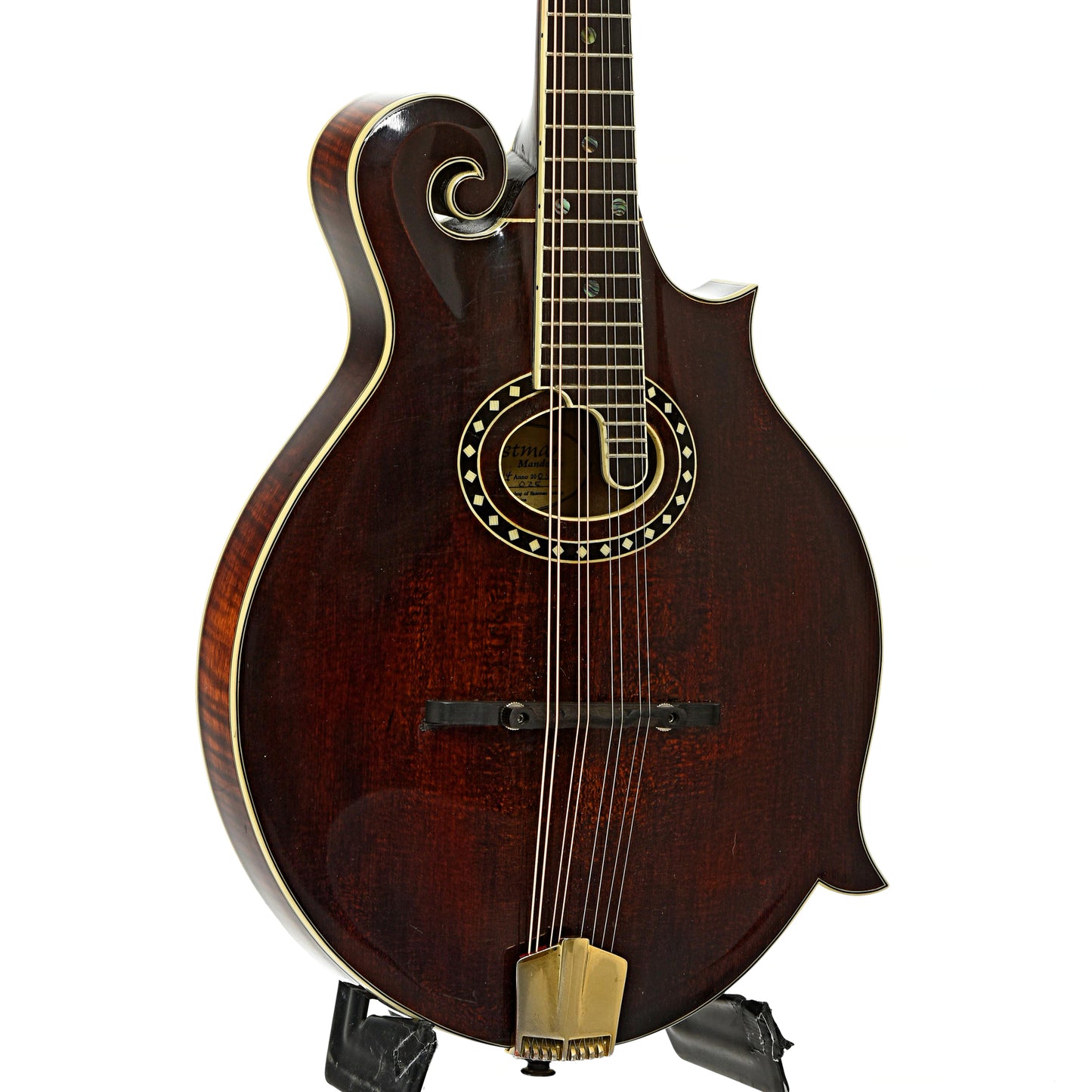 Front and side of Eastman MD814 F-Style Mandolin