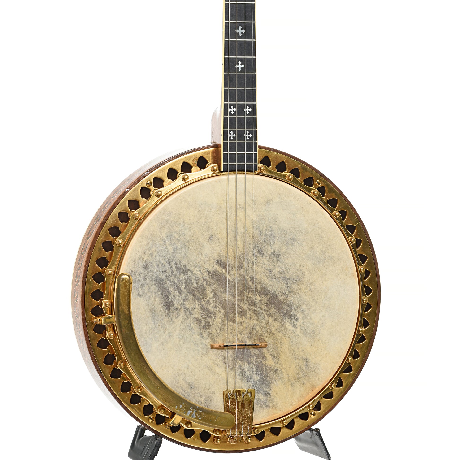 Front of Ludwig Cort Deluxe Tenor Banjo (1920s)