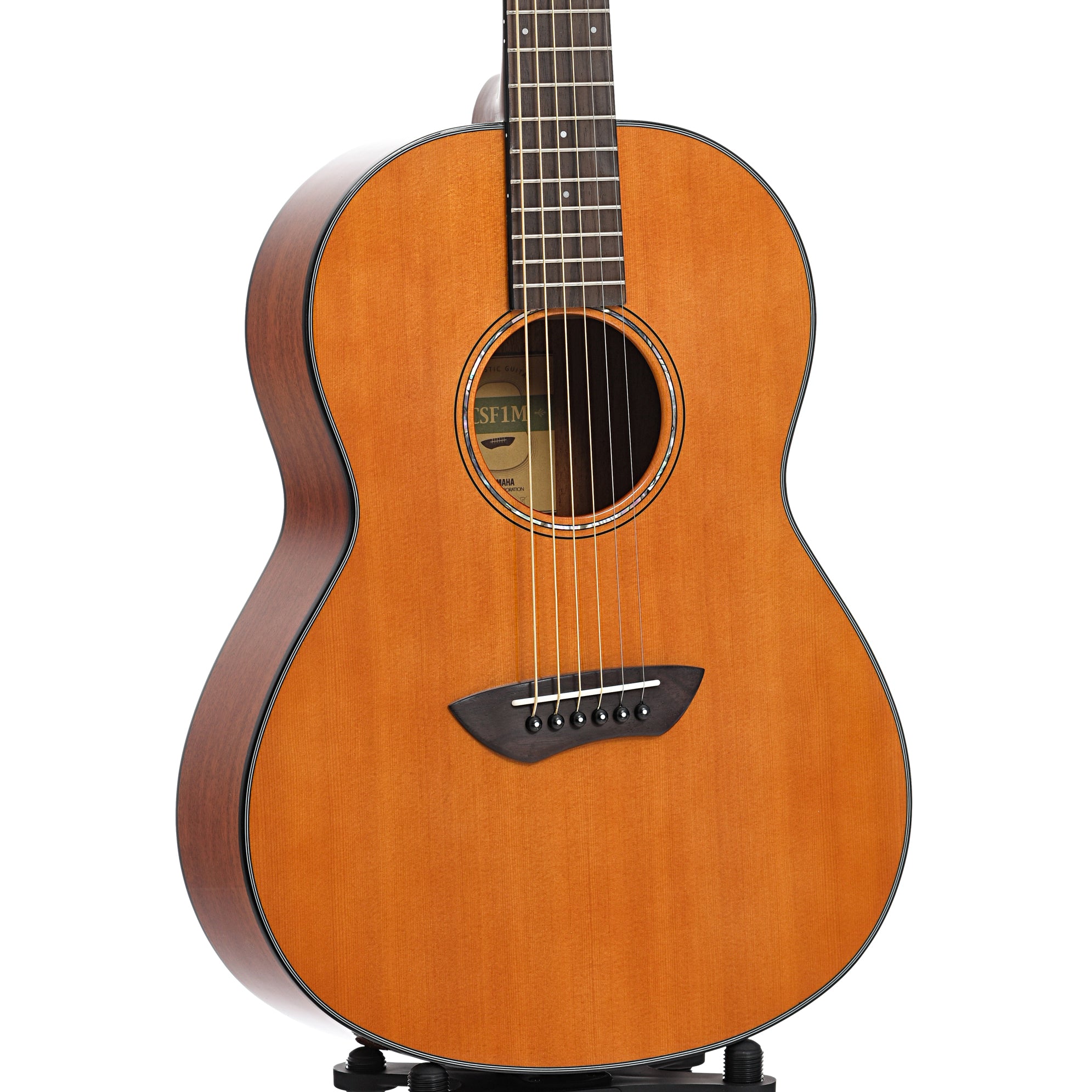 Yamaha CSF1M Vintage Natural Parlor Guitar u0026 Gigbag – Elderly Instruments