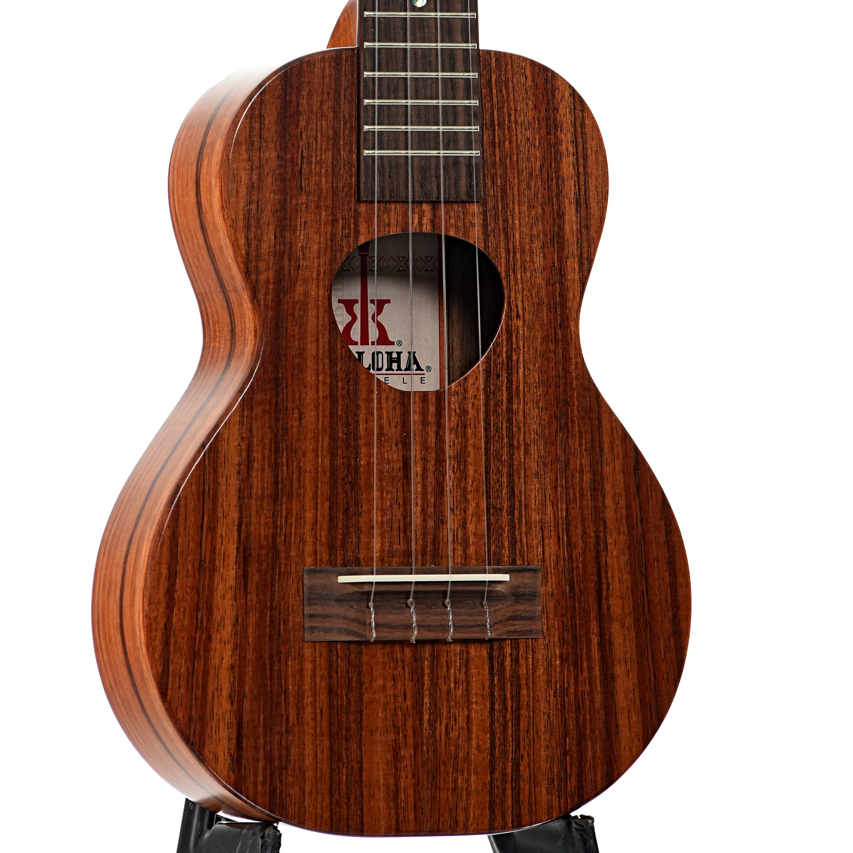 Front and side of KoAloha KCM-00 Concert ukulele