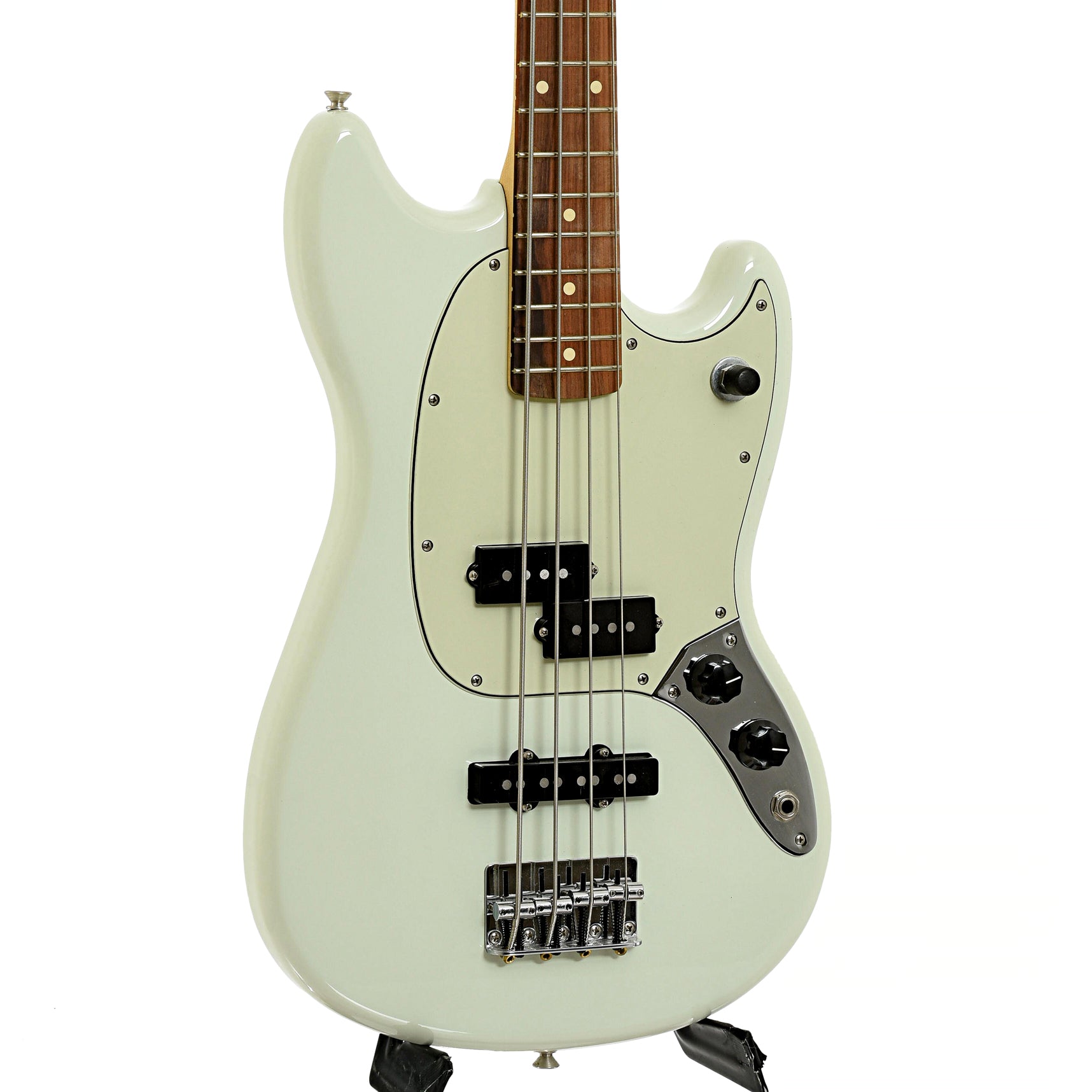 Front of Fender PJ Mustang Bass