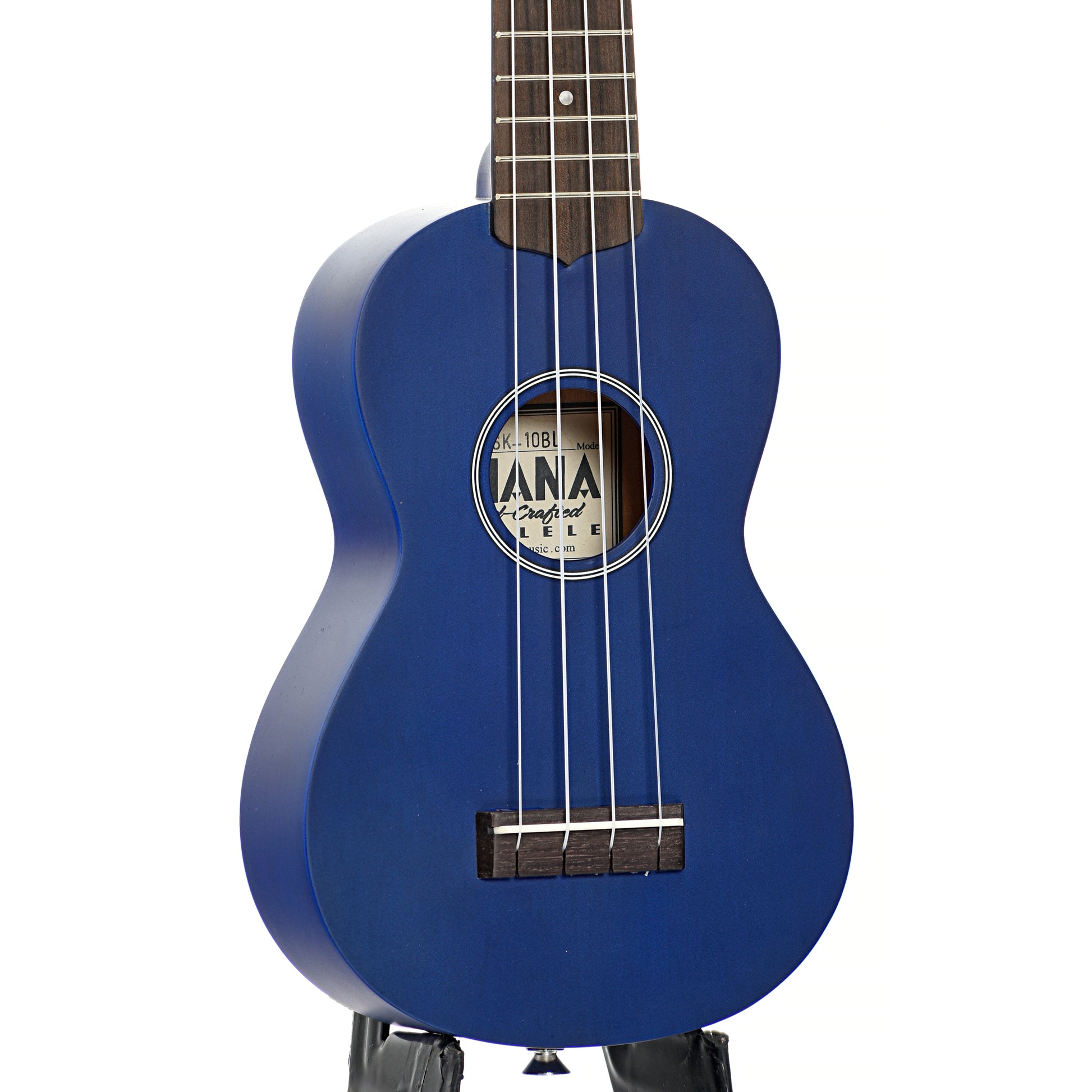 Front of Ohana SK-10 Soprano Ukulele Blue