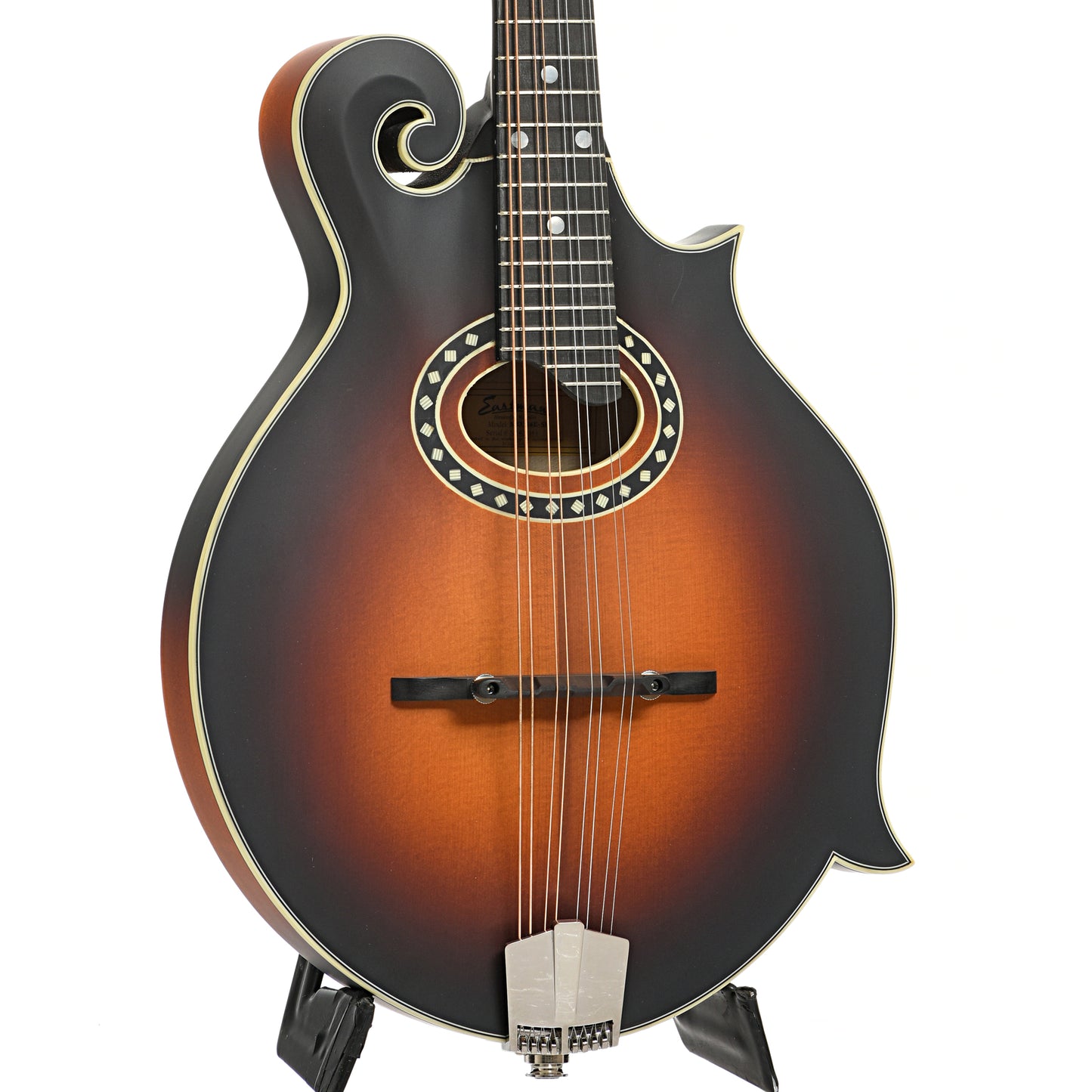 Front and side  of Eastman MD314E-SB Mandolin, Sunburst