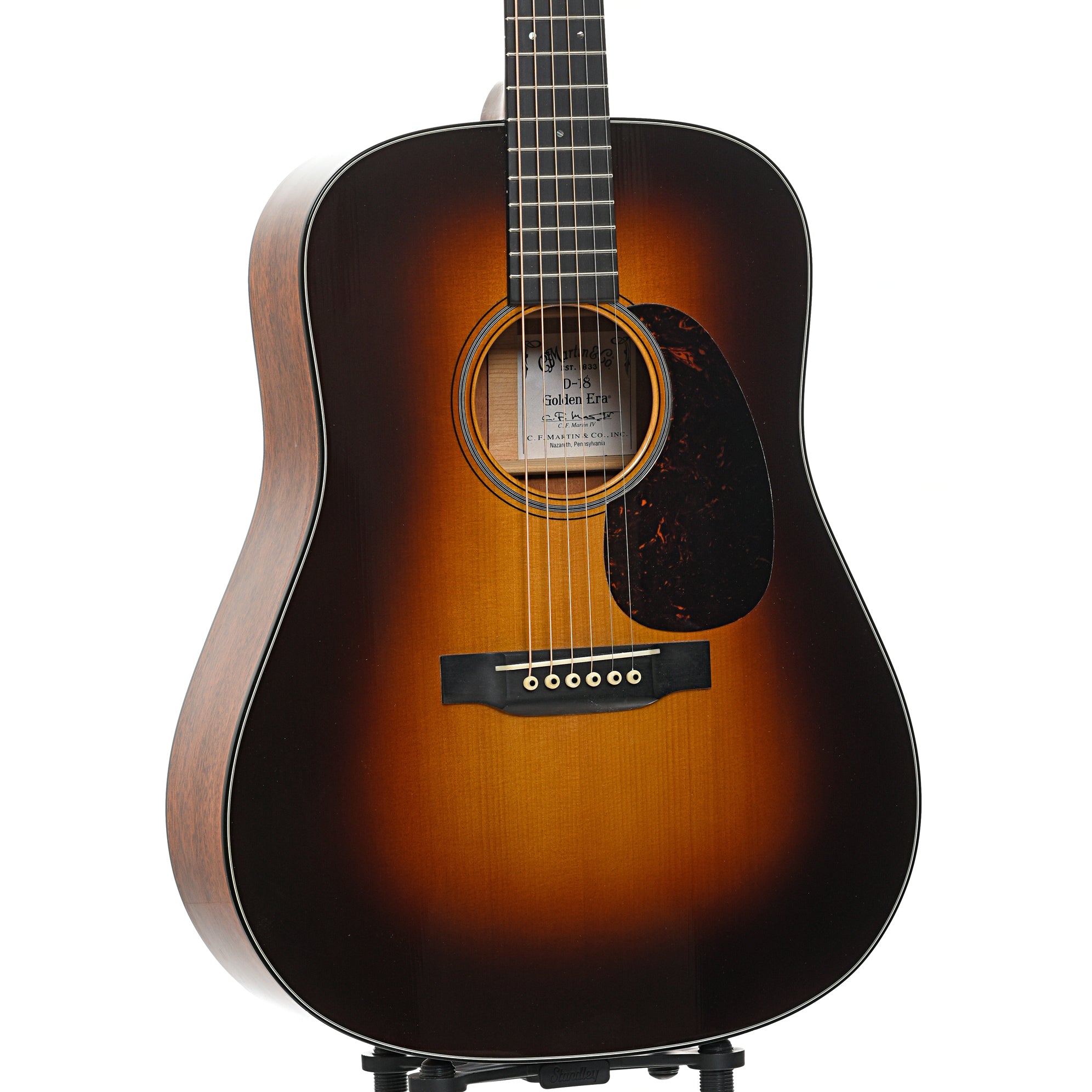 Martin D-18GE Sunburst Acoustic Guitar (2015) – Elderly Instruments