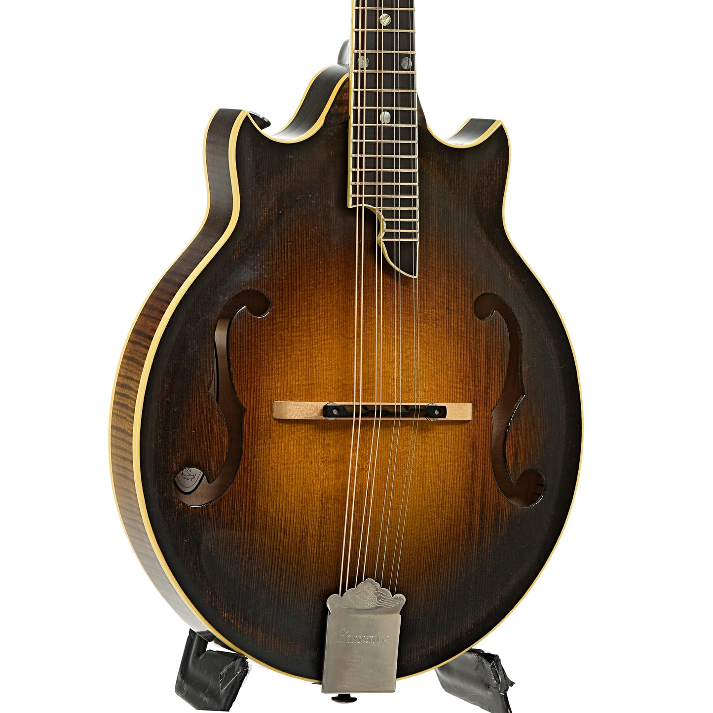 Front and side of Phoenix Bluegrass Model Mandolin