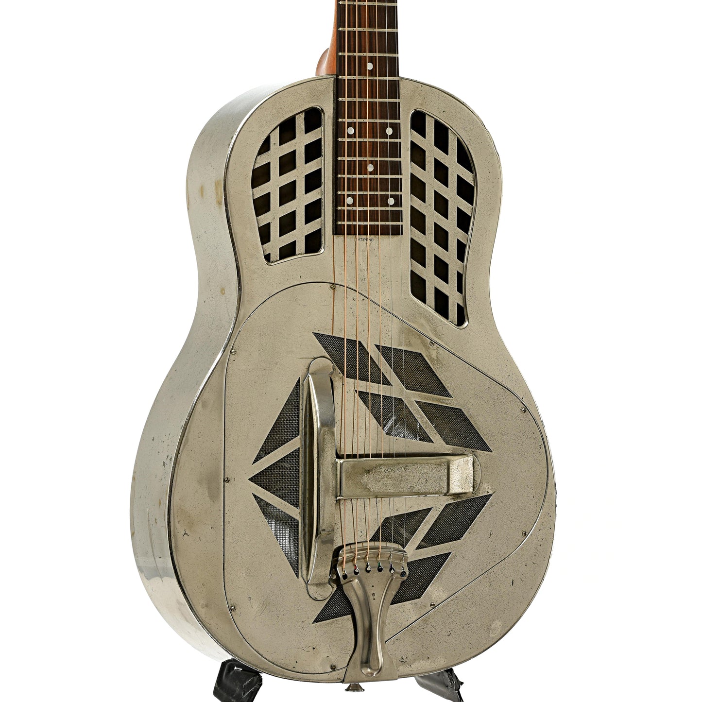 Front and side of National Style 1 Tricone Roundneck Resonator Guitar