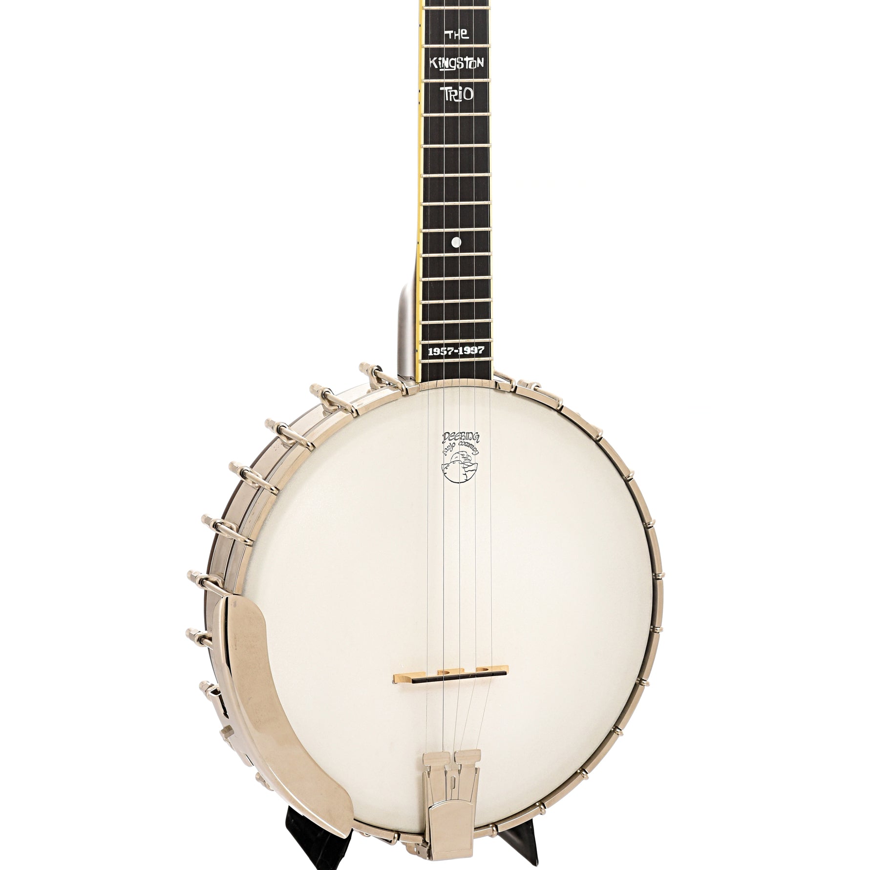 Front and side of The Kingston Trio Vega banjo