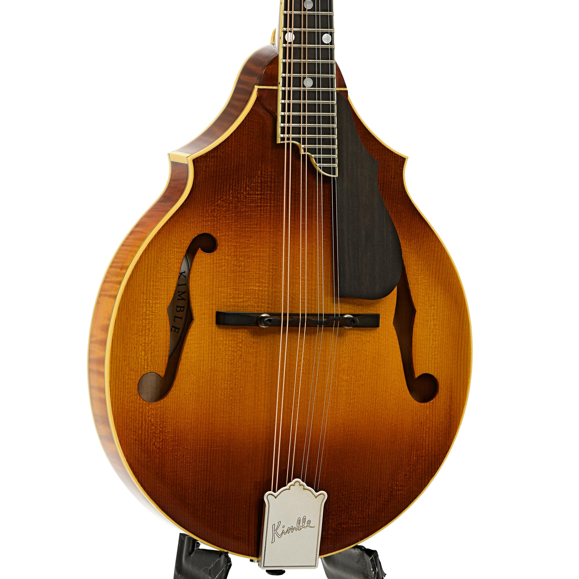 Front and side of Kimble Two-Point Mandolin