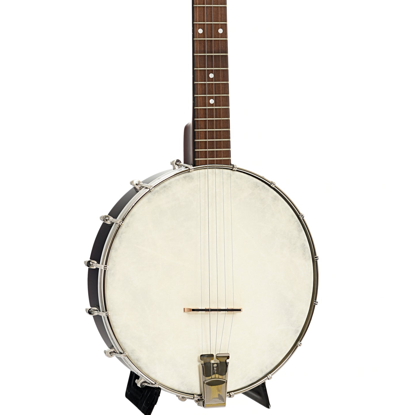 Front and side of Recording King Dirty 30's Open-Back Banjo