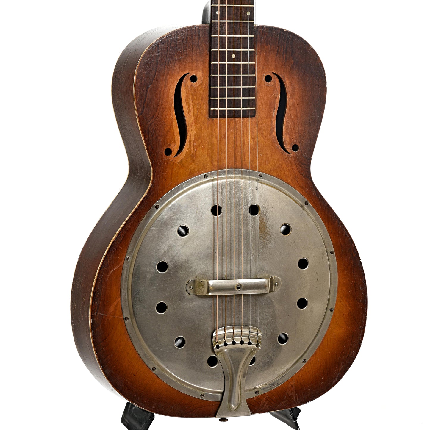 Front and side of Regal Model 19 Angelus Resonator Guitar