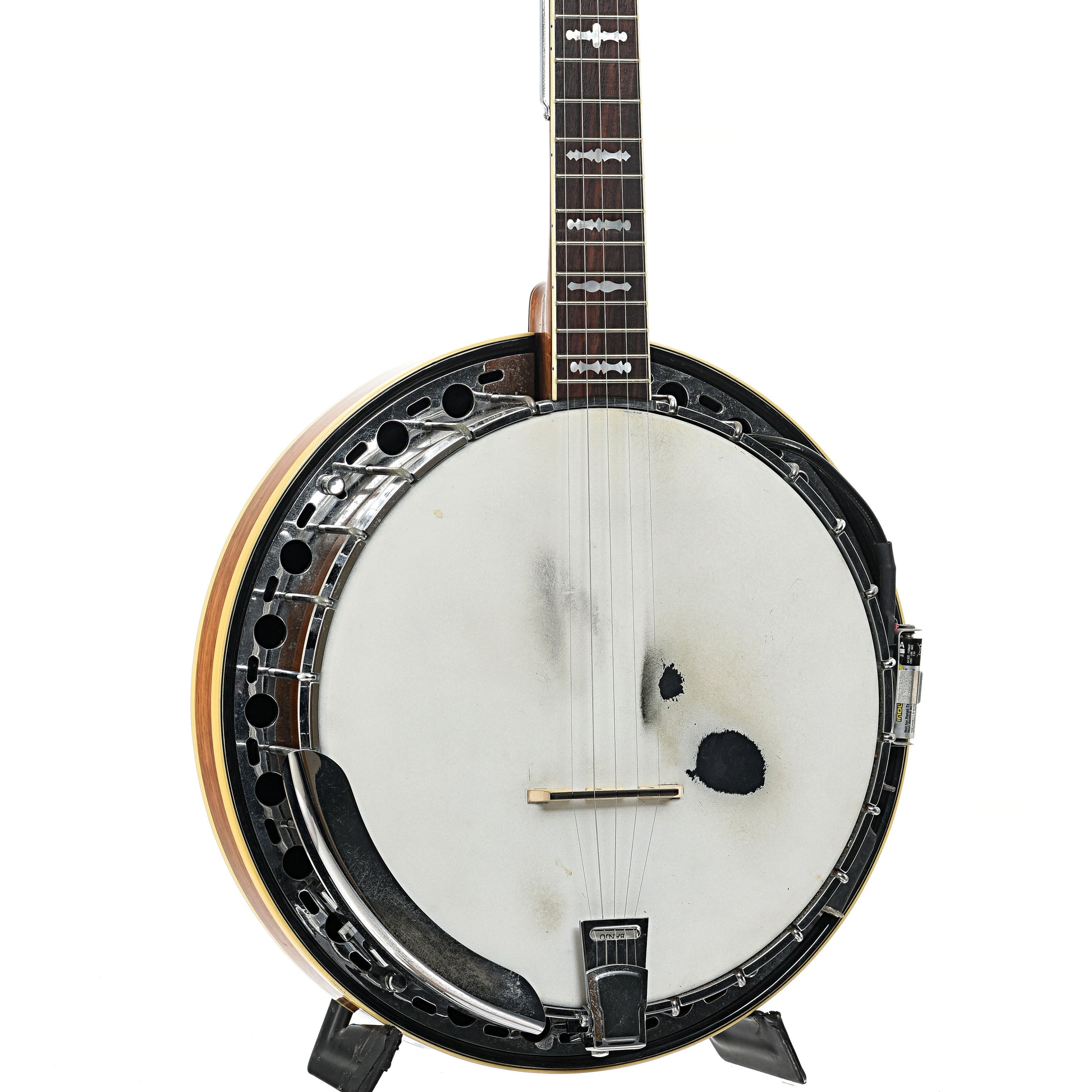 Front and side of Fender Artist Resonator Banjo (c.1969)