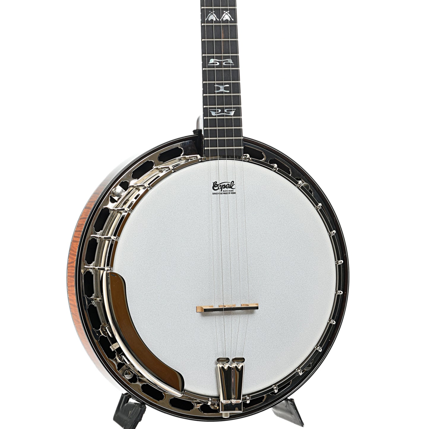 Capek Allegoria Nickel Resonator Banjo & Gigbag, Flame Maple