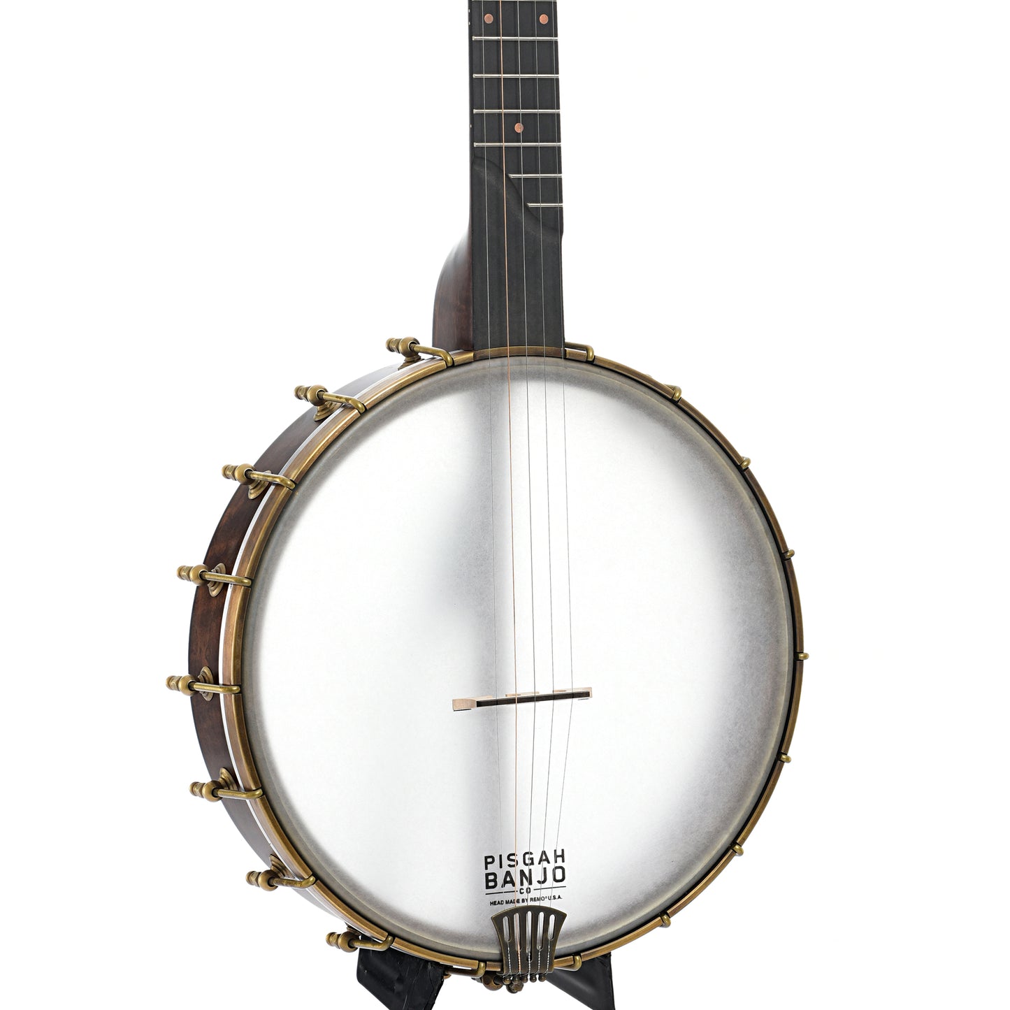 front and side of Pisgah Wonder 12" Openback Banjo - Standard Scale