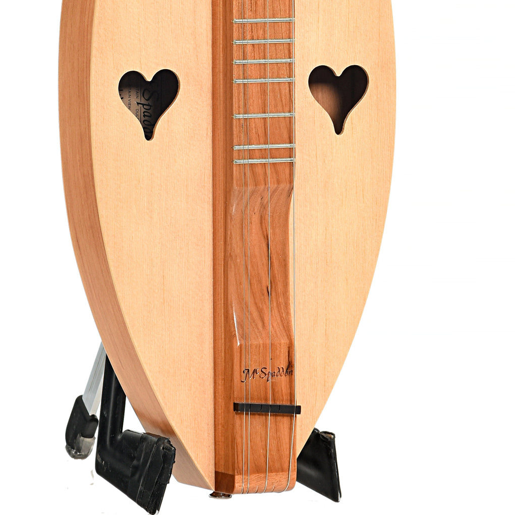 Right hand position of McSpadden 4FH26CS Cherry & Spruce Lap Dulcimer & Gigbag, Short Scale