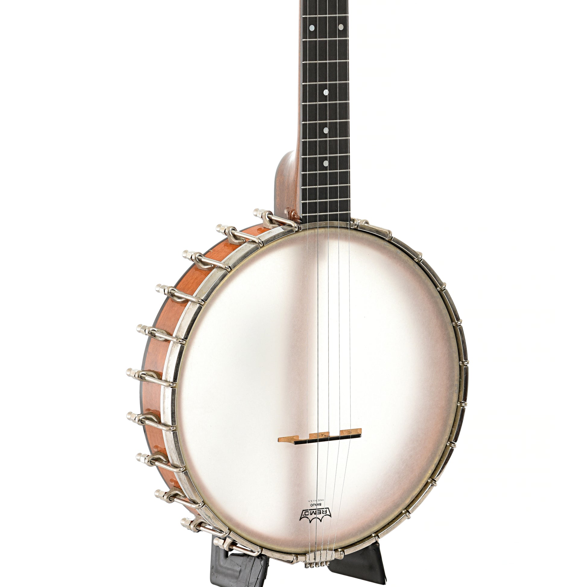 Front and side of Bart Reiter Standard Open Back Banjo (1983)