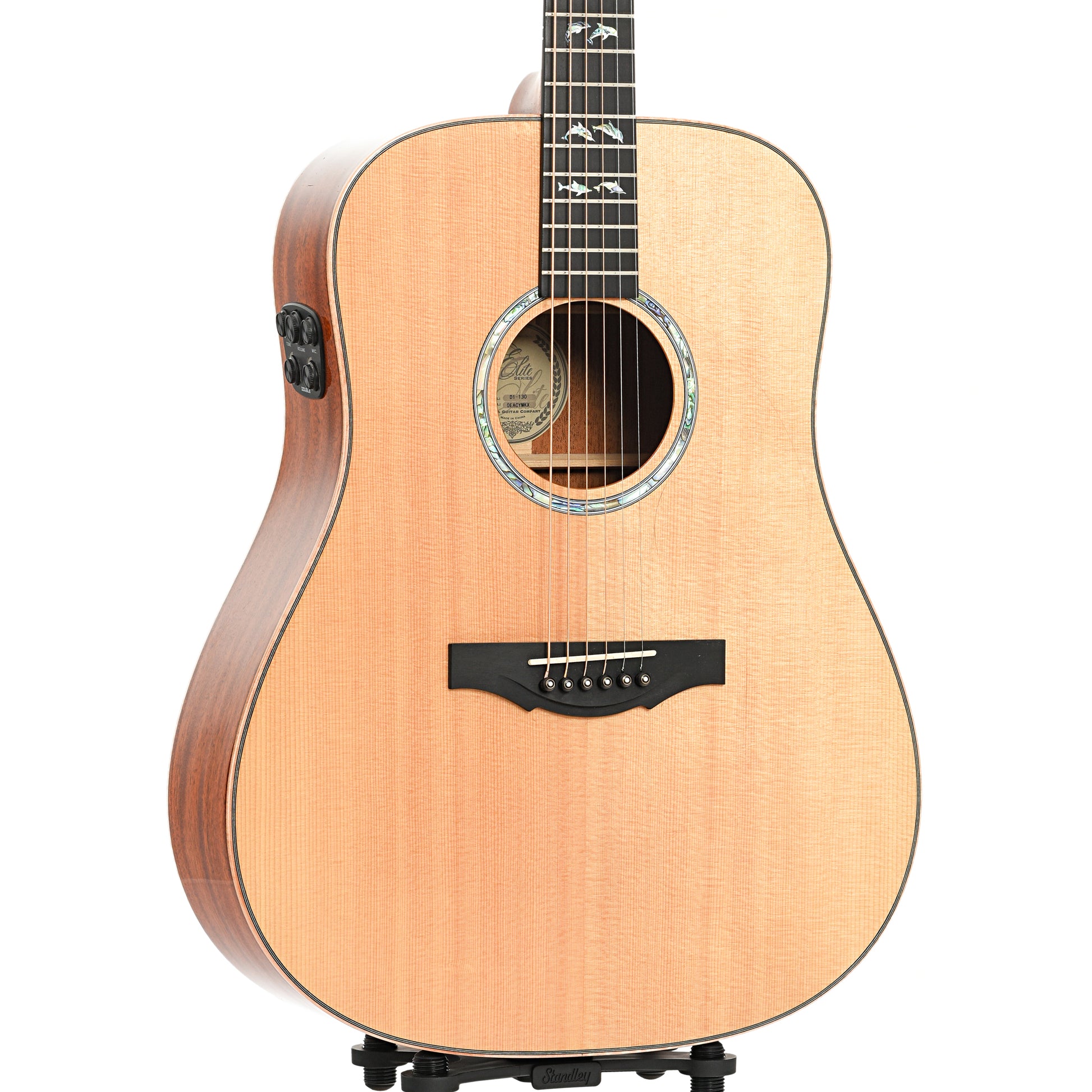 Front and side of Kepma D1-130 Acoustic Guitar (c.2020)