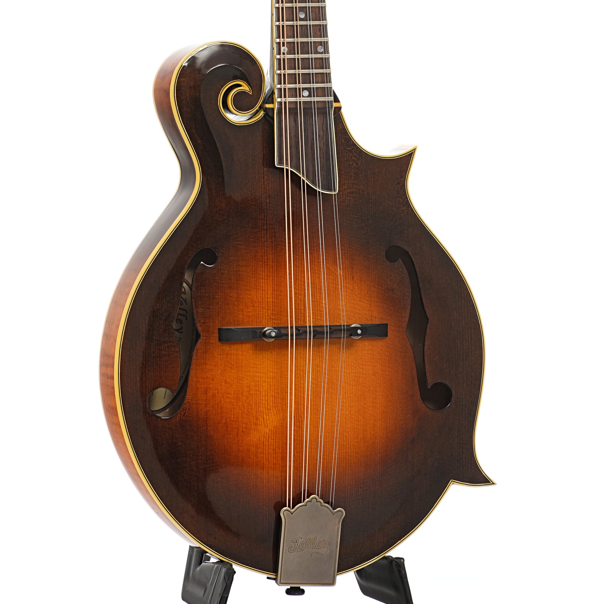 Front and side of Thomas "Skip" Kelley F-5 Mandolin (2013)