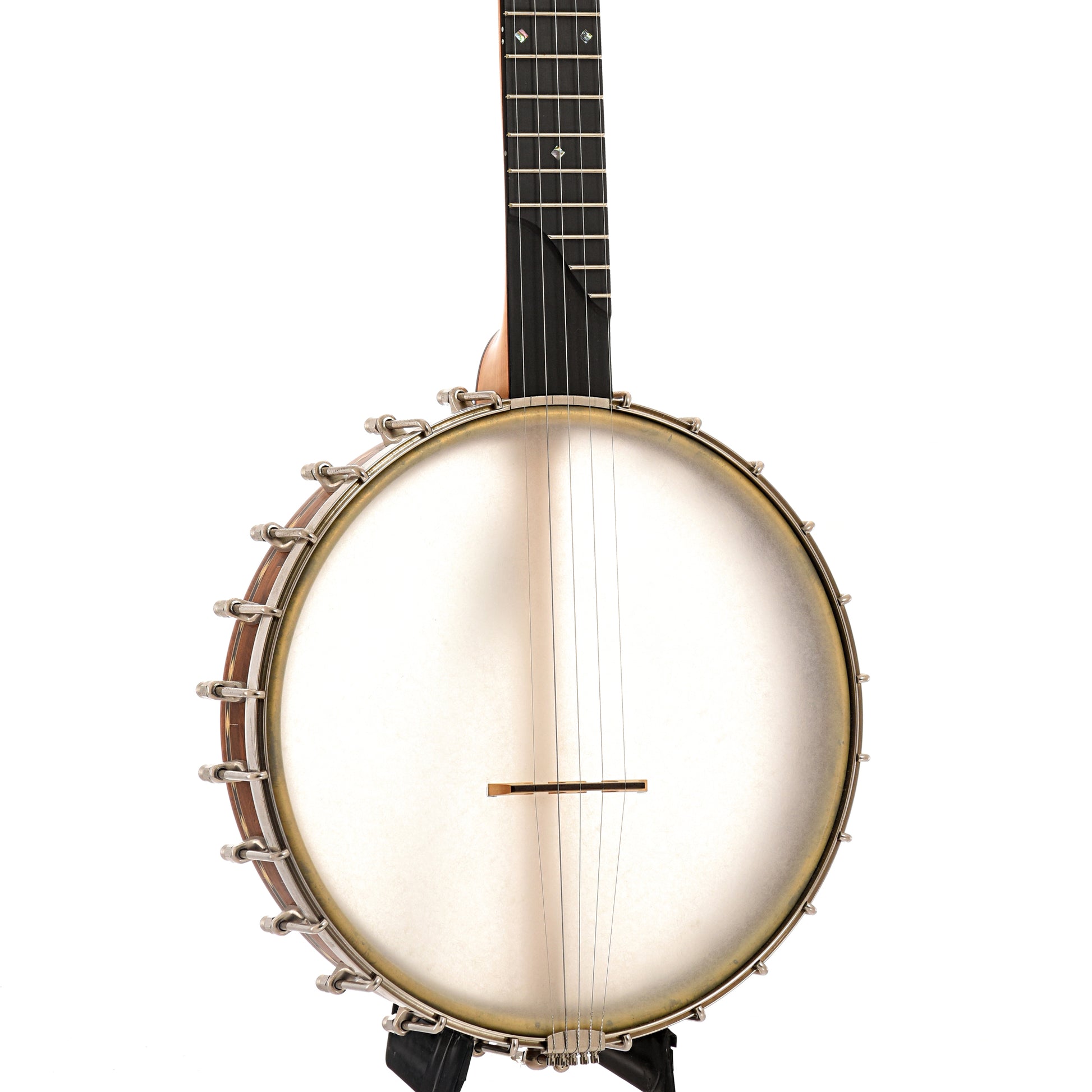 Front and side of Cedar Mountain Jubilo V Openback Banjo