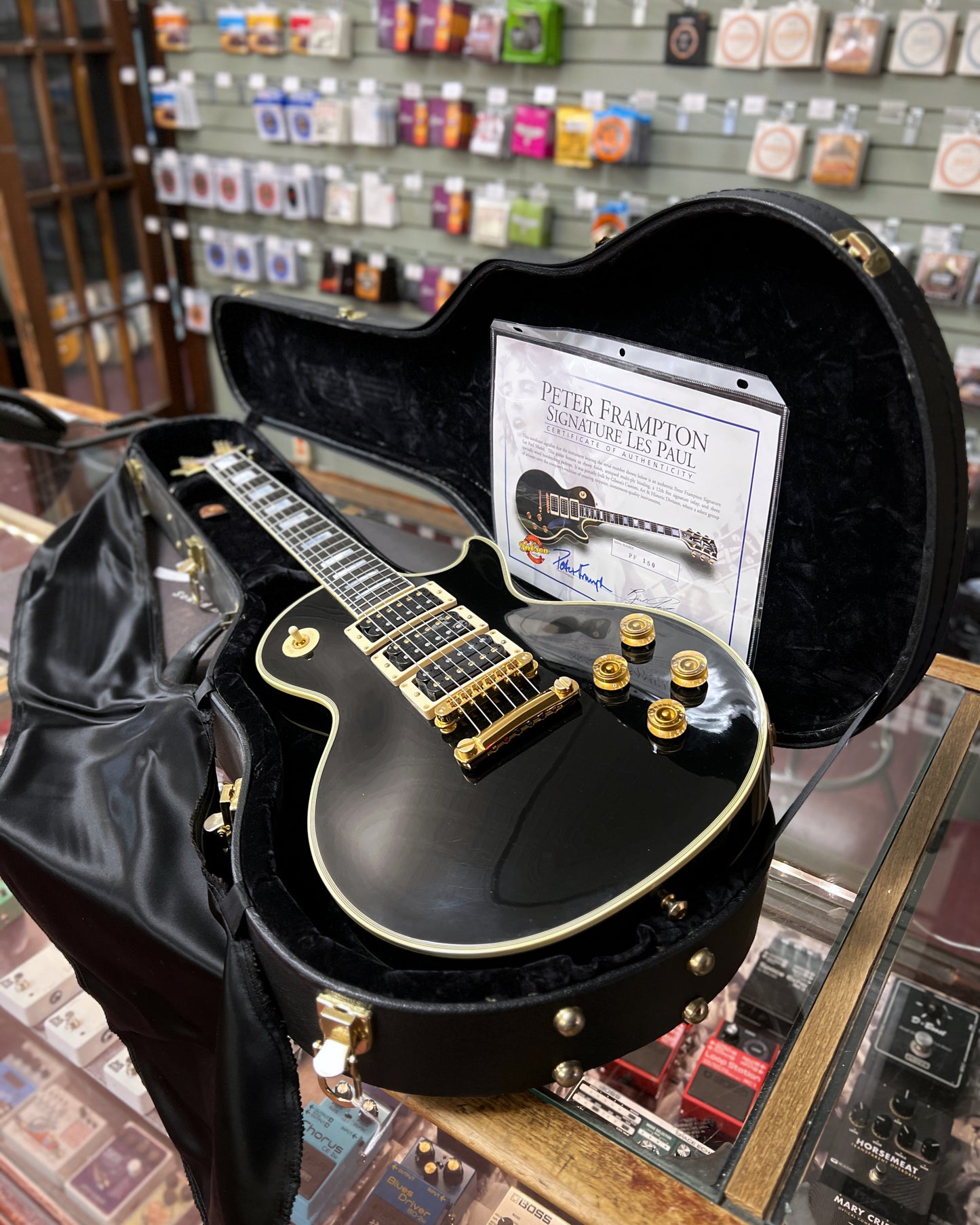 Showroom photo of Gibson Les Paul Custom Peter Frampton Electric Guitar (2000)