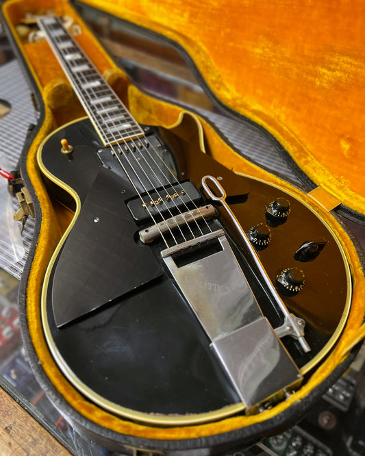 Showroom photo of Front of Gibson Les Paul Custom Electric Guitar (1955)