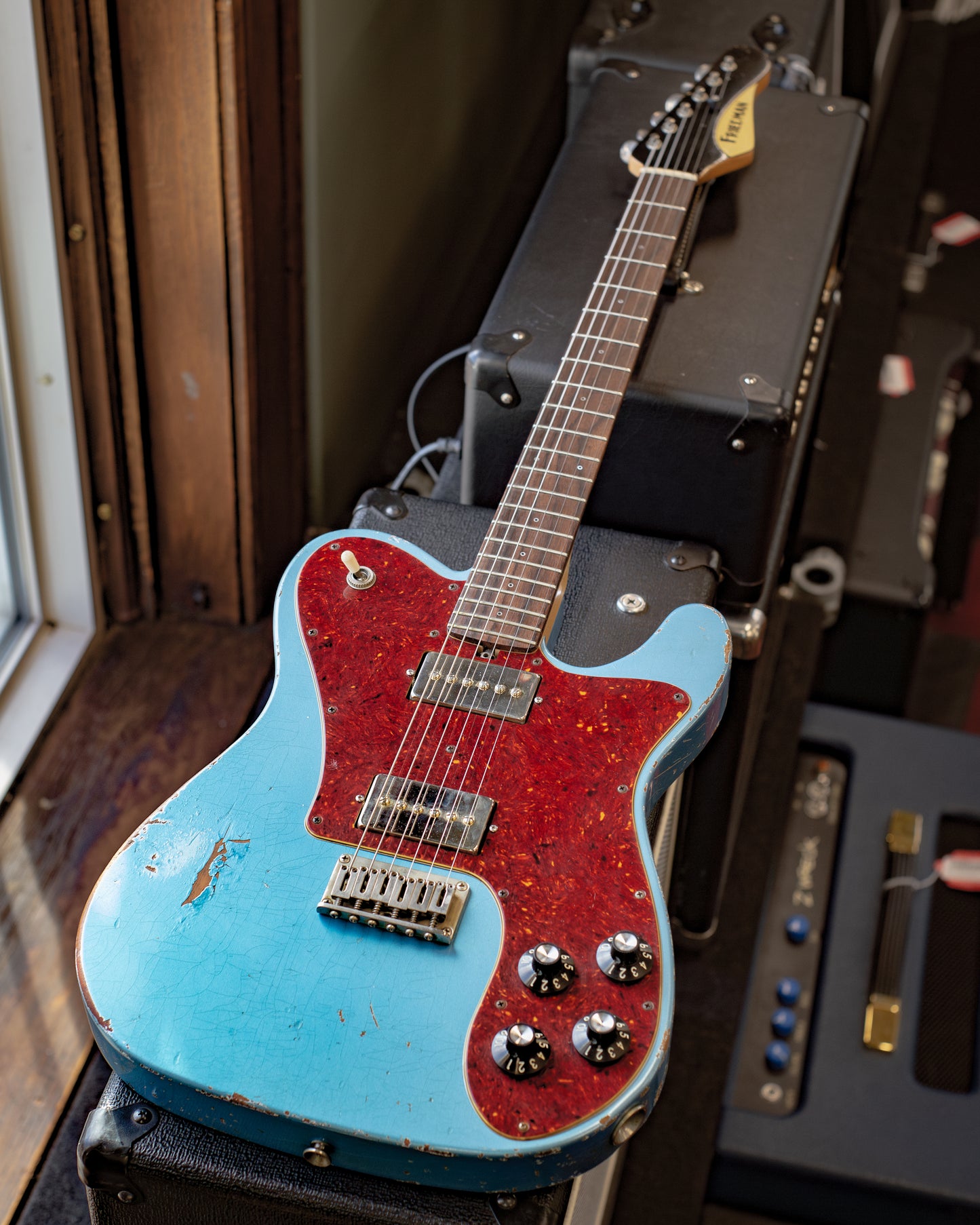 Showroom photo of Front of Friedman Vintage T Electric Guitar