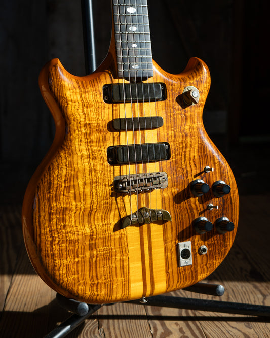 Showroom photo of Front of Alembic Model 1 MSG Electric Guitar (1975)