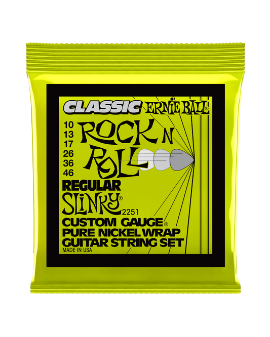 Image 2 of Ernie Ball 2251 Pure Nickel Wrap Classic Rock-N-Roll Power Slinky Light Gauge Guitar Strings - SKU# 2251 : Product Type Strings : Elderly Instruments