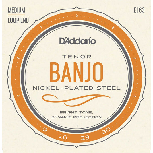 Image 3 of D'Addario EJ63 Nickel Plated Steel Medium Gauge 4-String Tenor Banjo Strings - SKU# J63 : Product Type Strings : Elderly Instruments