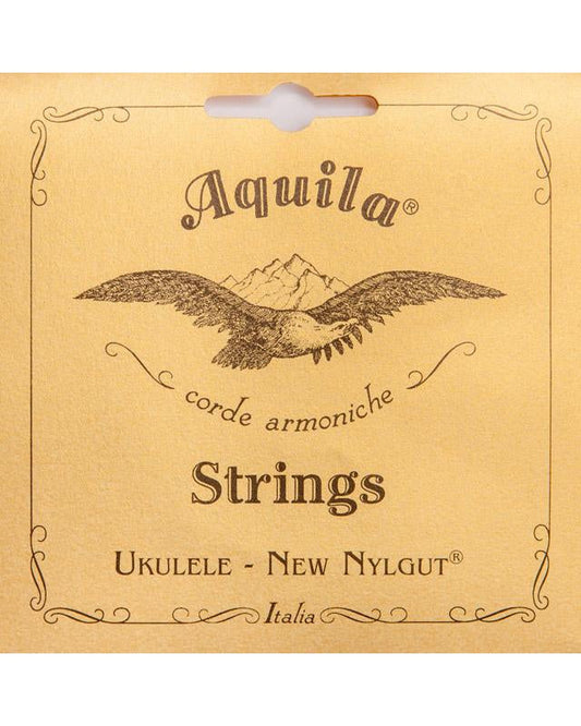 Front of AQUILA 8U NEW NYLGUT CONCERT UKULELE STRING SET, LOW G TUNING