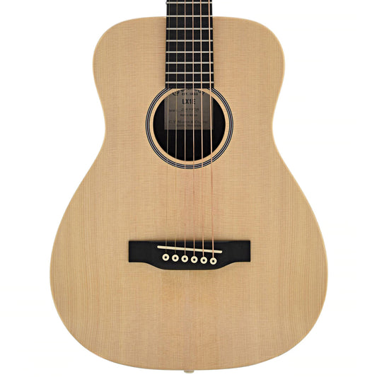 Front of Martin LX1E Lefthanded Little Martin Solid Spruce Top