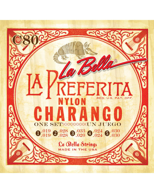 Image 1 of La Bella La Preferita Nylon 10-String Charango Strings - SKU# C80 : Product Type Strings : Elderly Instruments