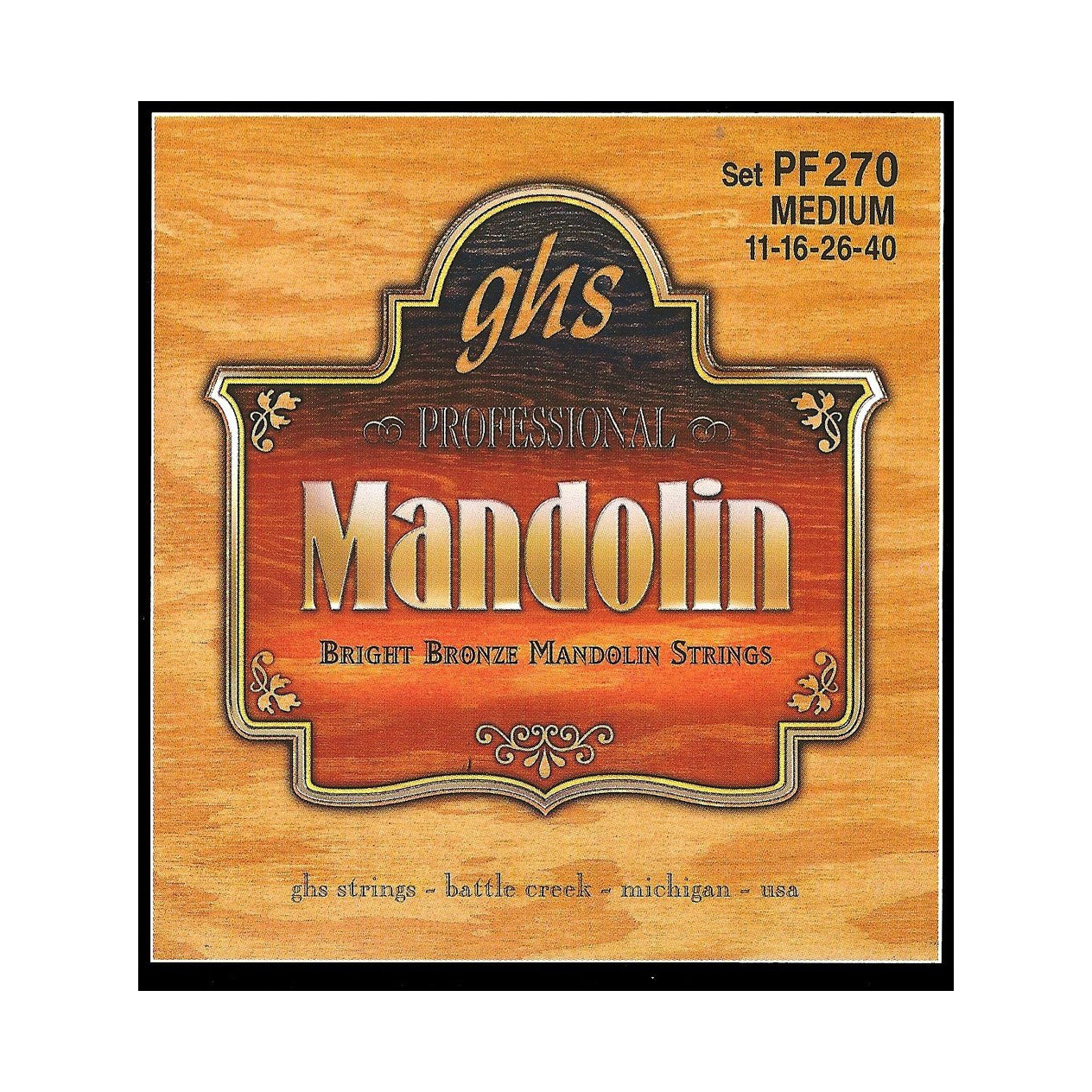 GHS PF270 Bright Bronze Medium Gauge Mandolin Strings