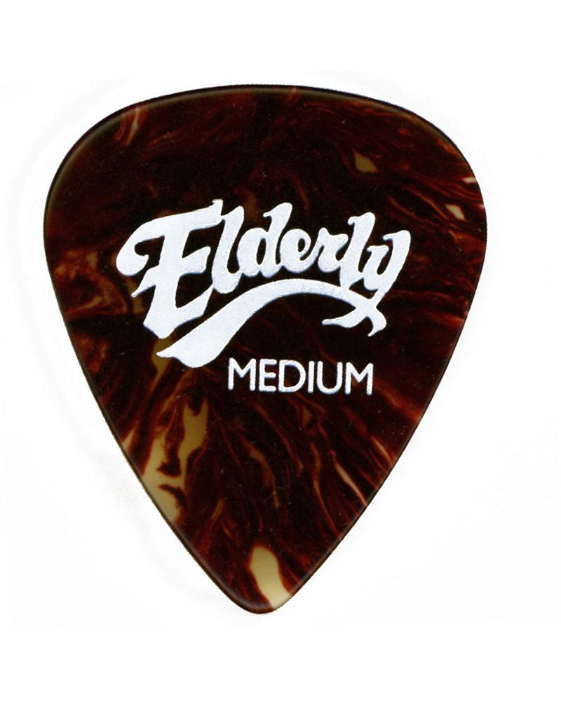 Front of Elderly Instruments "Shell Classic" Celluloid Flatpick, Medium