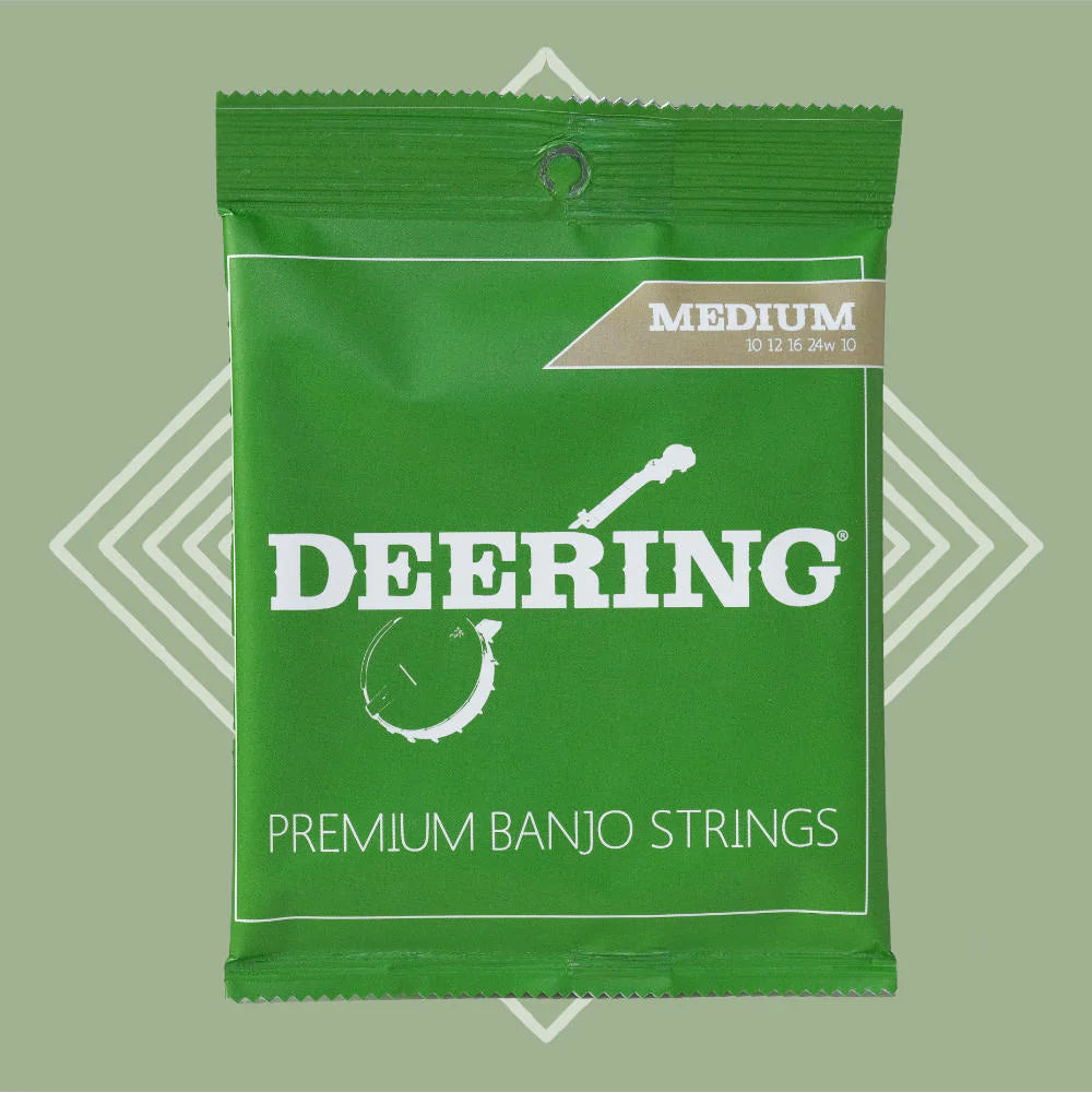 Deering 5-String Nickel-Plated Steel Medium Gauge Banjo Strings