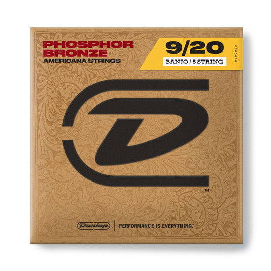 Image 2 of Dunlop DJP0920 Phosphor Bronze Light Gauge Banjo Strings - SKU# DLP1015 : Product Type Strings : Elderly Instruments