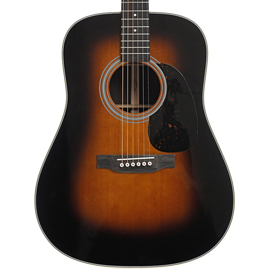 Front of Martin D-28 Sunburst Guitar 