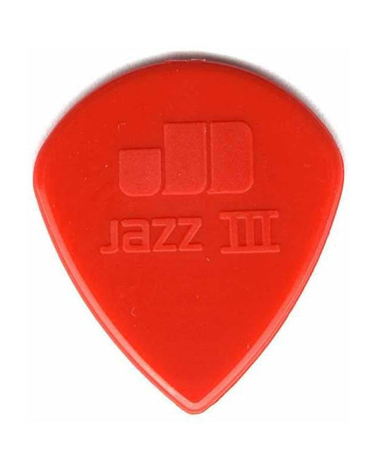 Image 1 of Dunlop Nylon Jazz III 1.38MM Picks, Player's Pack of 6 - SKU# PK47P3-RN-JAZZ3 : Product Type Accessories & Parts : Elderly Instruments