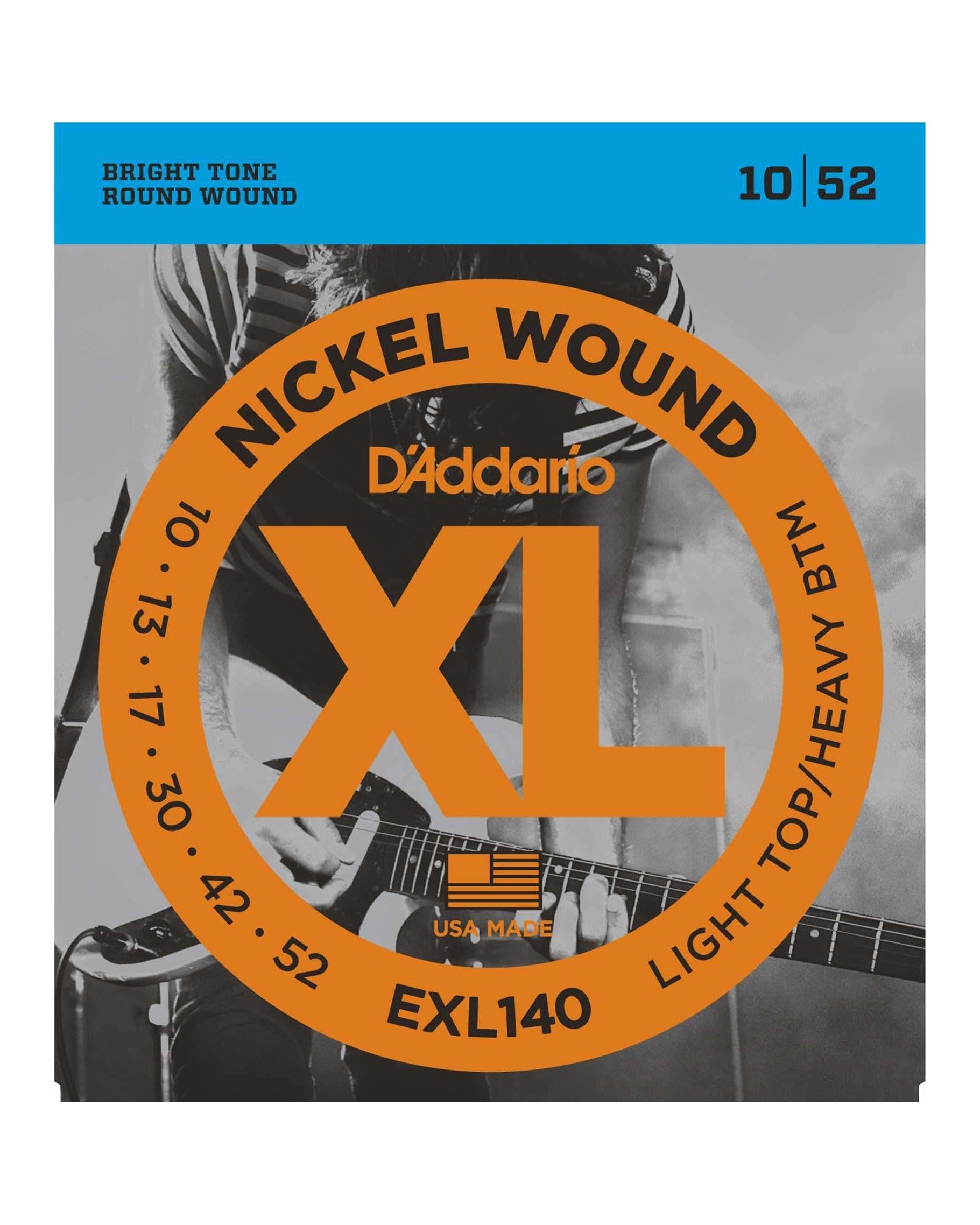 Image 1 of D'Addario EXL140 XL Nickel Round Wound Light Top / Heavy Bottom Gauge Electric Guitar Strings - SKU# EXL140 : Product Type Strings : Elderly Instruments