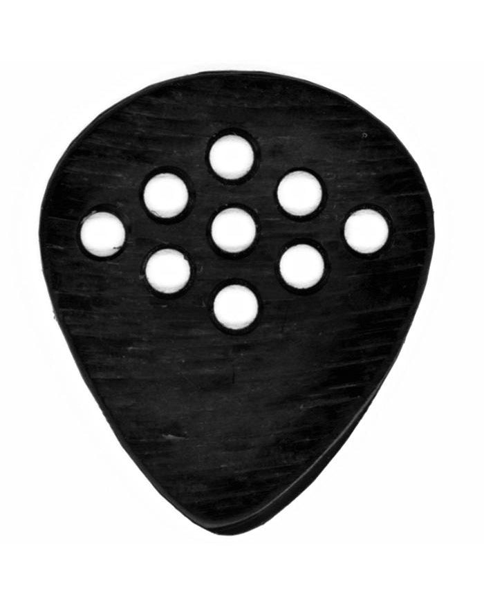 Front of Wegen BG100B Bluegrass Picks, Set of 4, Black 1.00MM