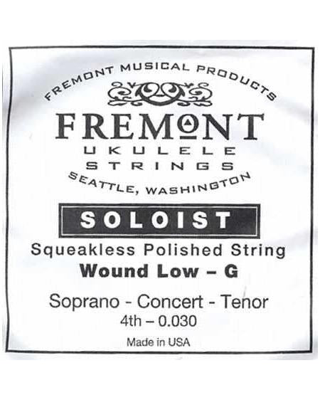 Front of FREMONT SOLOIST UKULELE SINGLE STRING, LOW G  (for S, C & T)