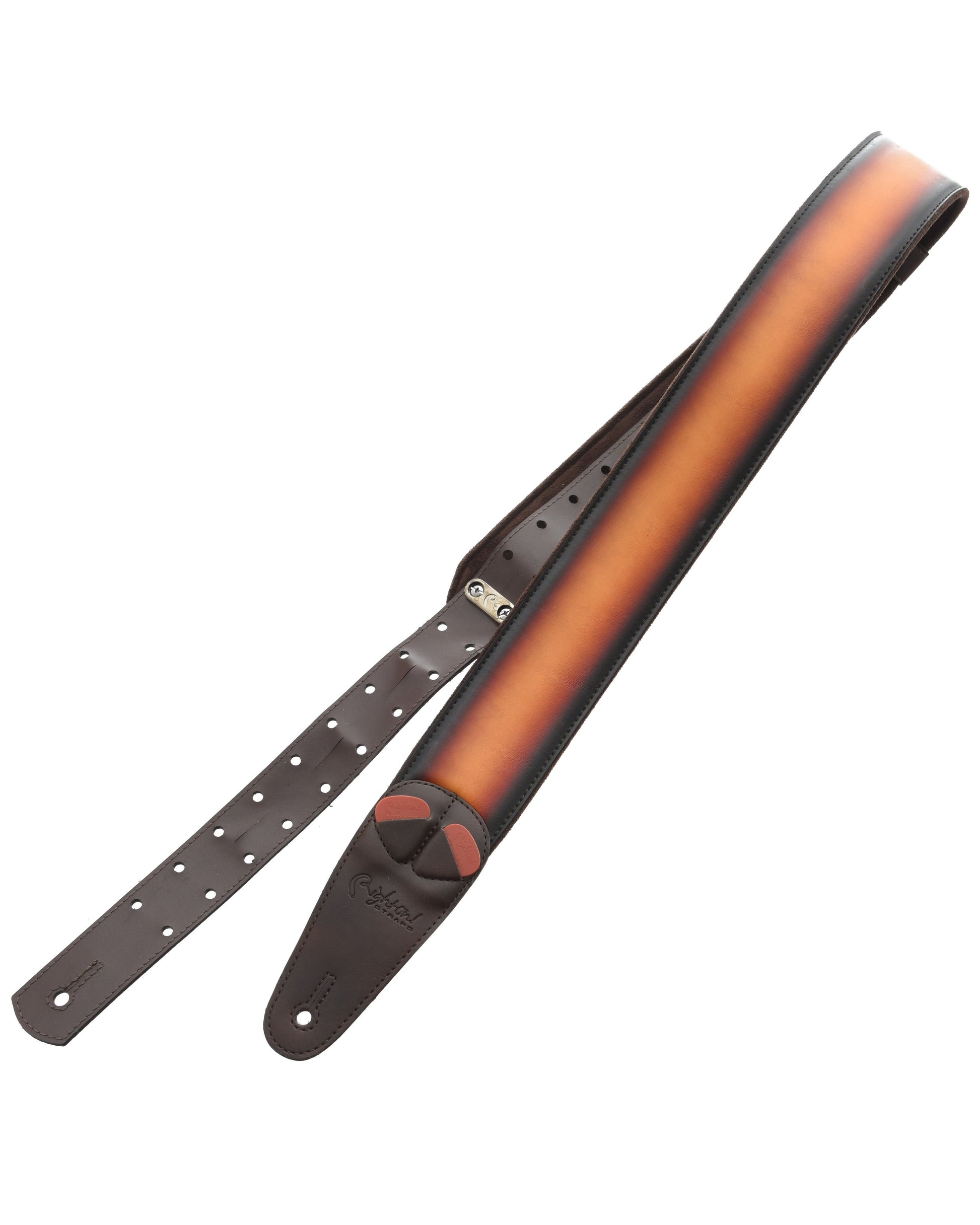 Front of RIGHT ON! STRAPS MOJO SUNBURST GUITAR STRAP