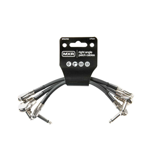 MXR 6" Right-Angle Patch Cable 3-Pack