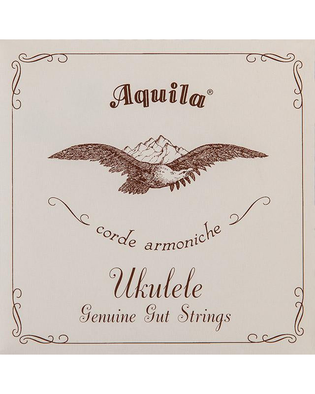 Front of AQUILA 1U GENUINE GUT SOPRANO UKULELE STRING SET, REGULAR TUNING