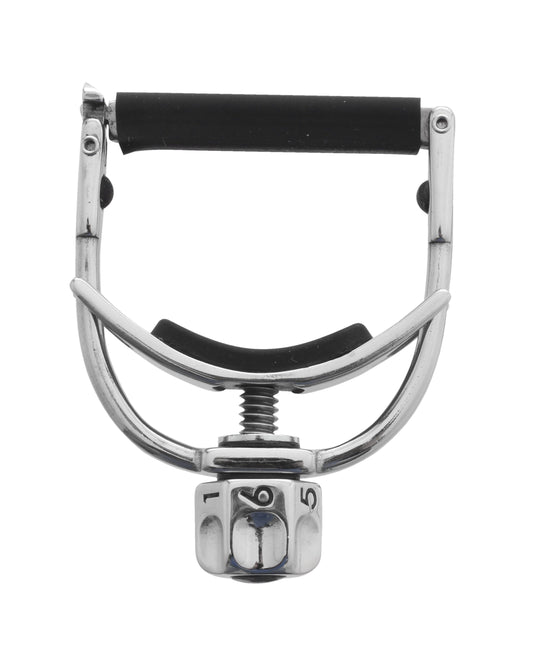 Front of Shubb F5 Fine Tune Banjo Capo