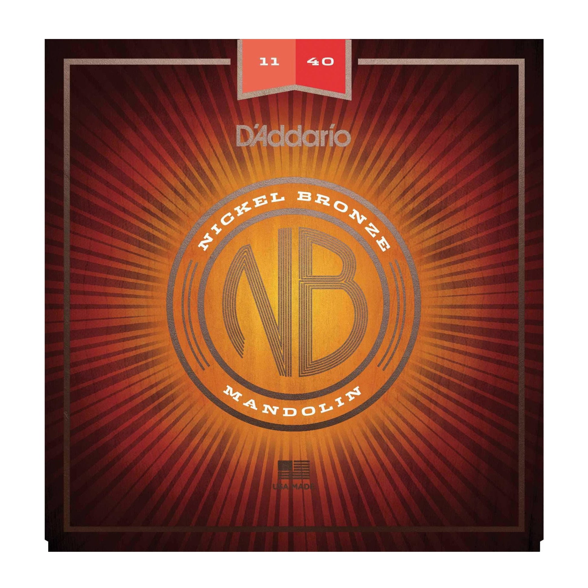 D'Addario Nickel Bronze Medium Gauge Mandolin Strings