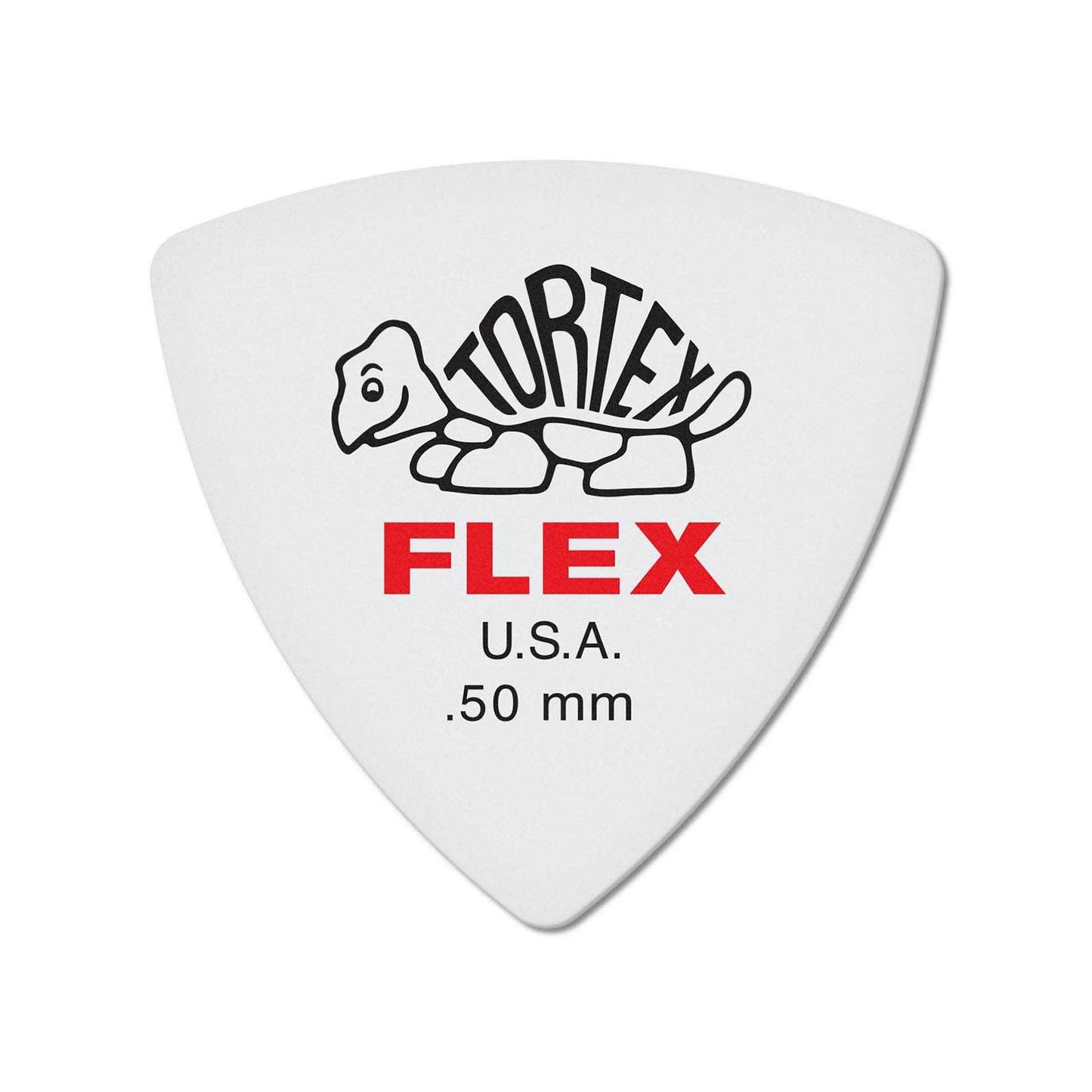 Front of Dunlop Tortex Flex Triangle .50MM Flatpick Player's Pack, 6 Picks